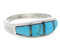 Southwest Opal And Turquoise Sterling Silver Ring Size 8-1/4 CX50623